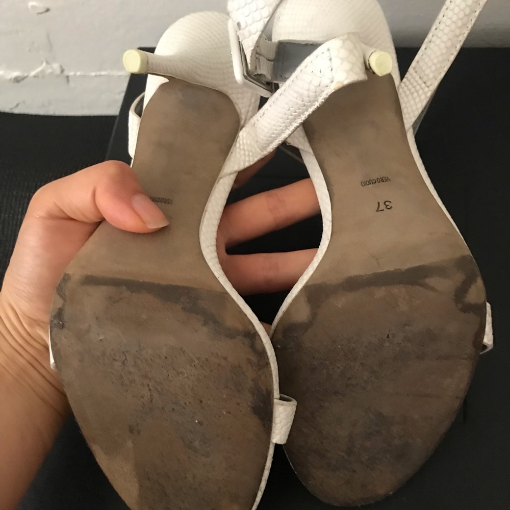 Alexander Wang Antonia White Snake Python Strap S… - image 4